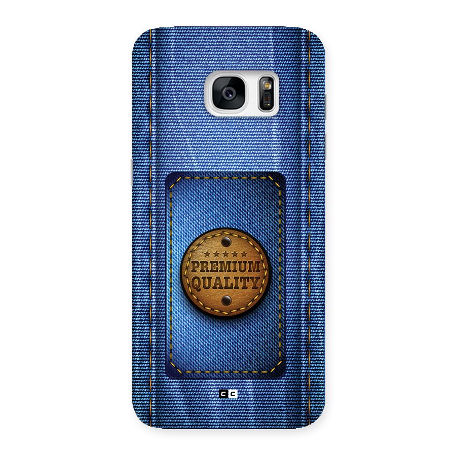 Premium Quality Denim Back Case for Galaxy S7 Edge