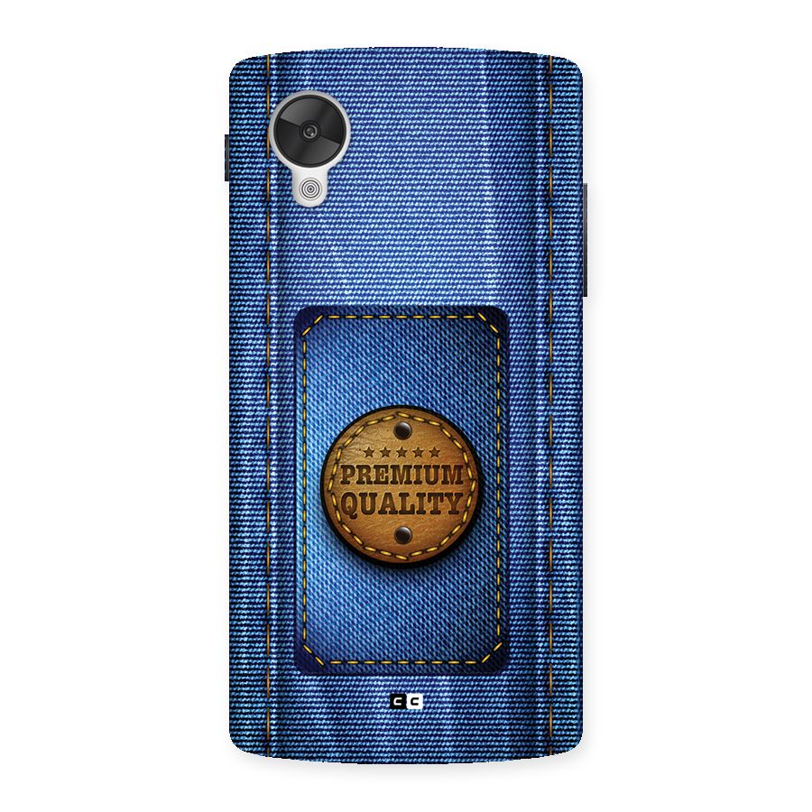 Premium Quality Denim Back Case for Google Nexus 5