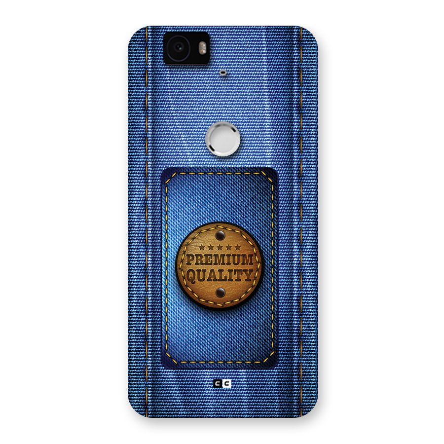 Premium Quality Denim Back Case for Google Nexus 6P