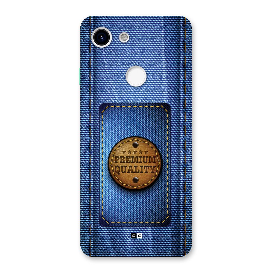 Premium Quality Denim Back Case for Google Pixel 3