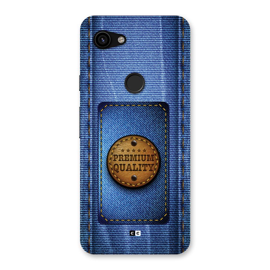Premium Quality Denim Back Case for Google Pixel 3a