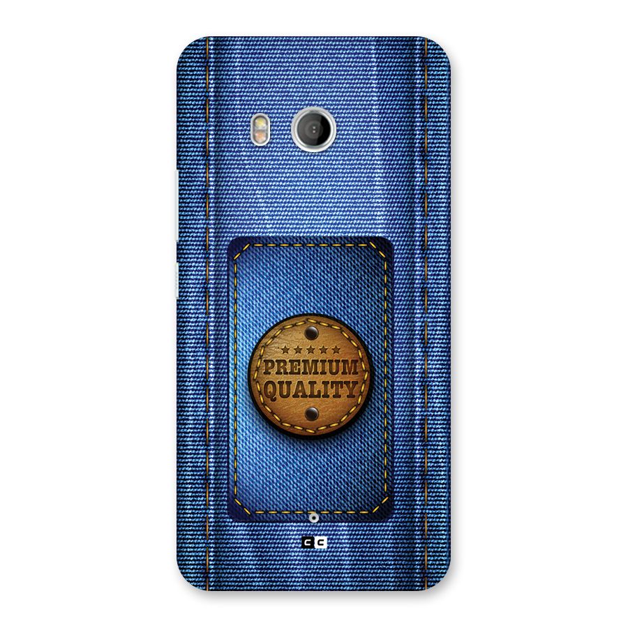 Premium Quality Denim Back Case for HTC U11