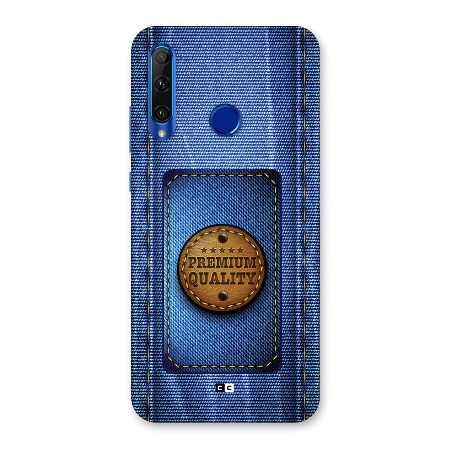 Premium Quality Denim Back Case for Honor 20i