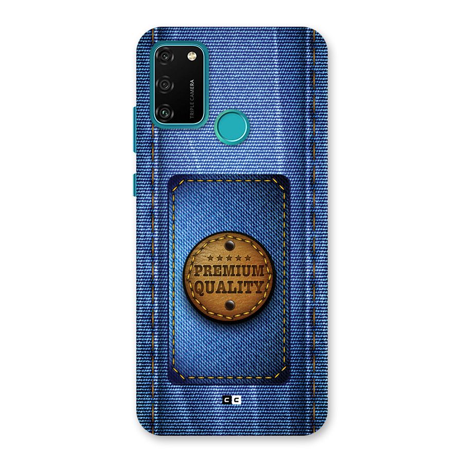 Premium Quality Denim Back Case for Honor 9A