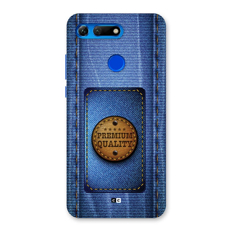 Premium Quality Denim Back Case for Honor View 20