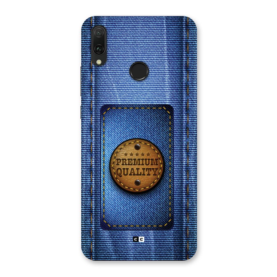 Premium Quality Denim Back Case for Huawei Y9 (2019)