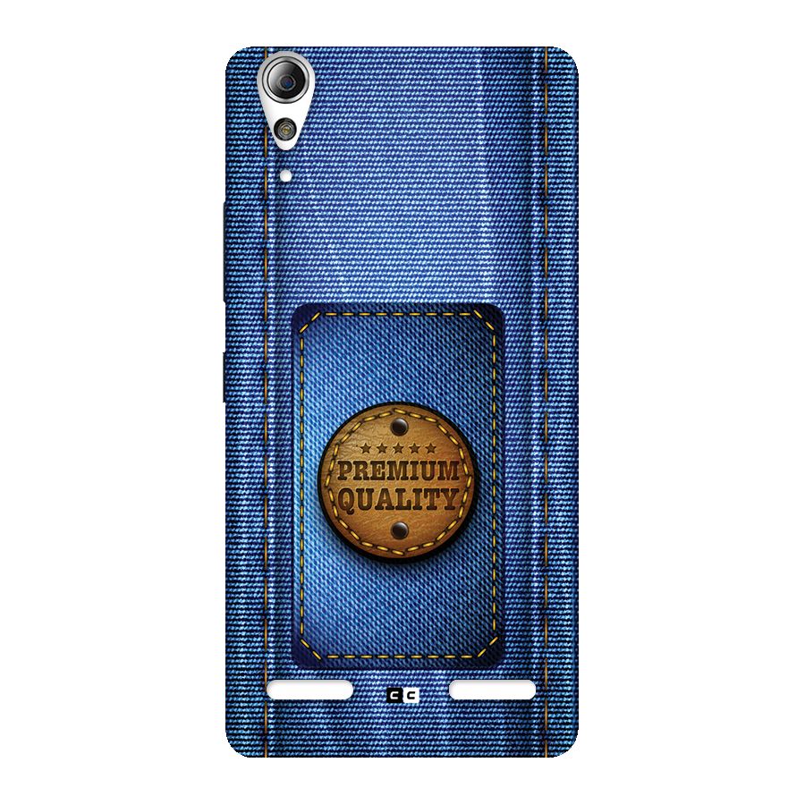 Premium Quality Denim Back Case for Lenovo A6000