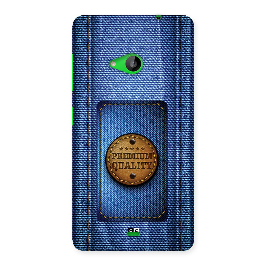 Premium Quality Denim Back Case for Lumia 535