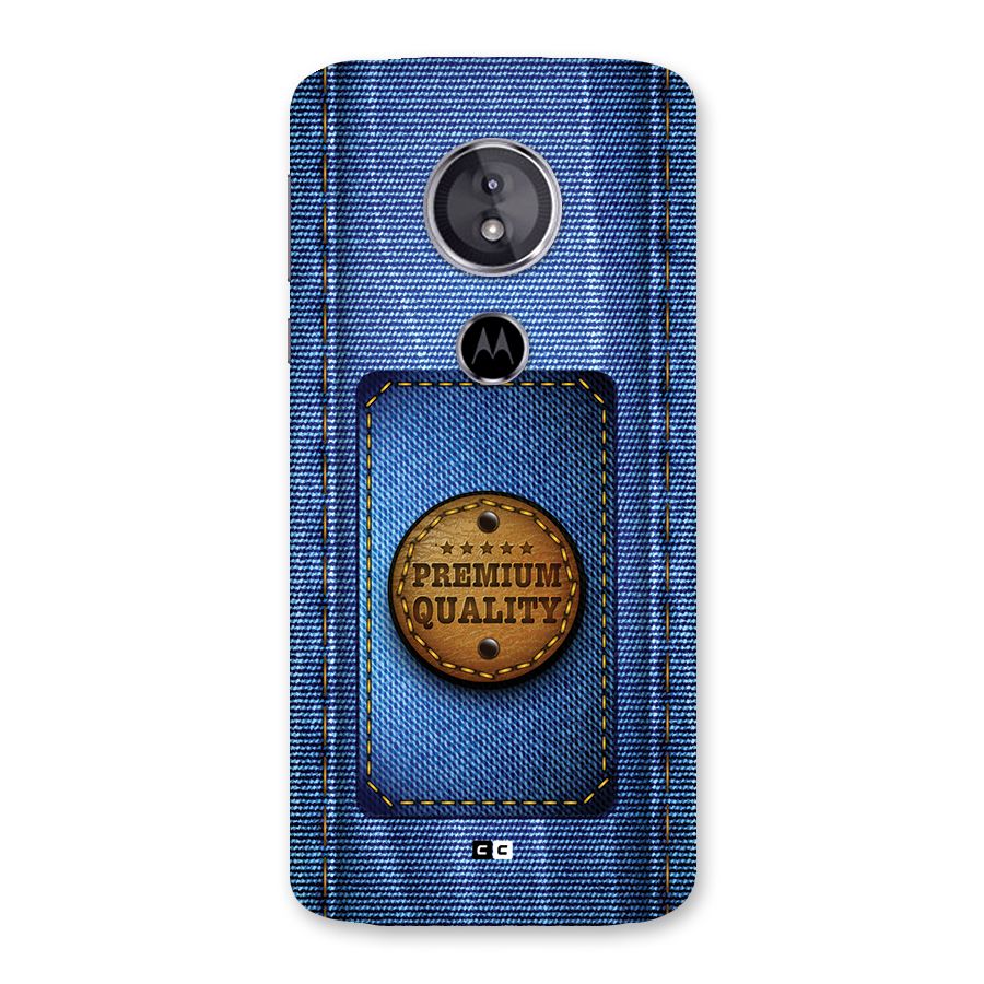 Premium Quality Denim Back Case for Moto E5