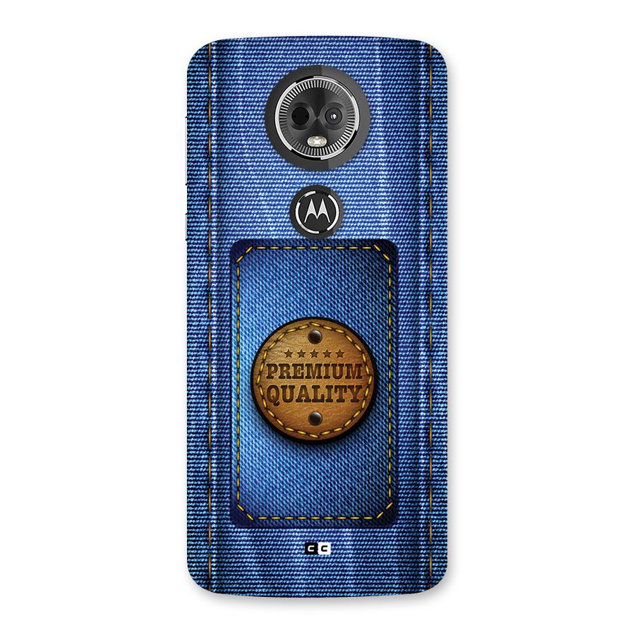 Premium Quality Denim Back Case for Moto E5 Plus
