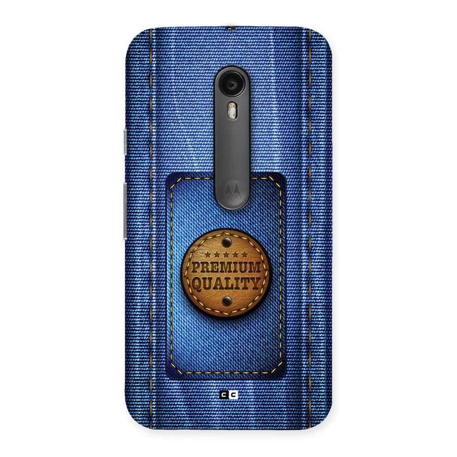 Premium Quality Denim Back Case for Moto G3