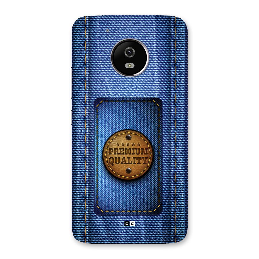 Premium Quality Denim Back Case for Moto G5