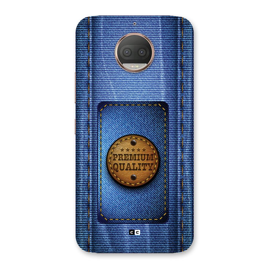 Premium Quality Denim Back Case for Moto G5s Plus