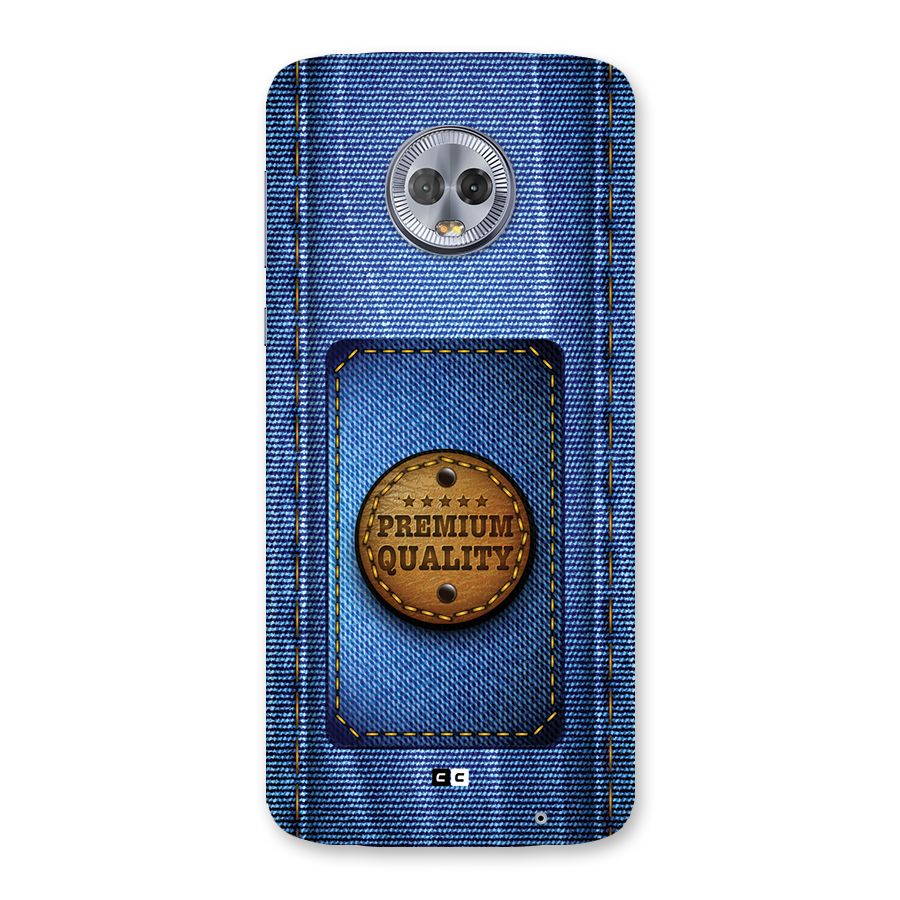 Premium Quality Denim Back Case for Moto G6 Plus