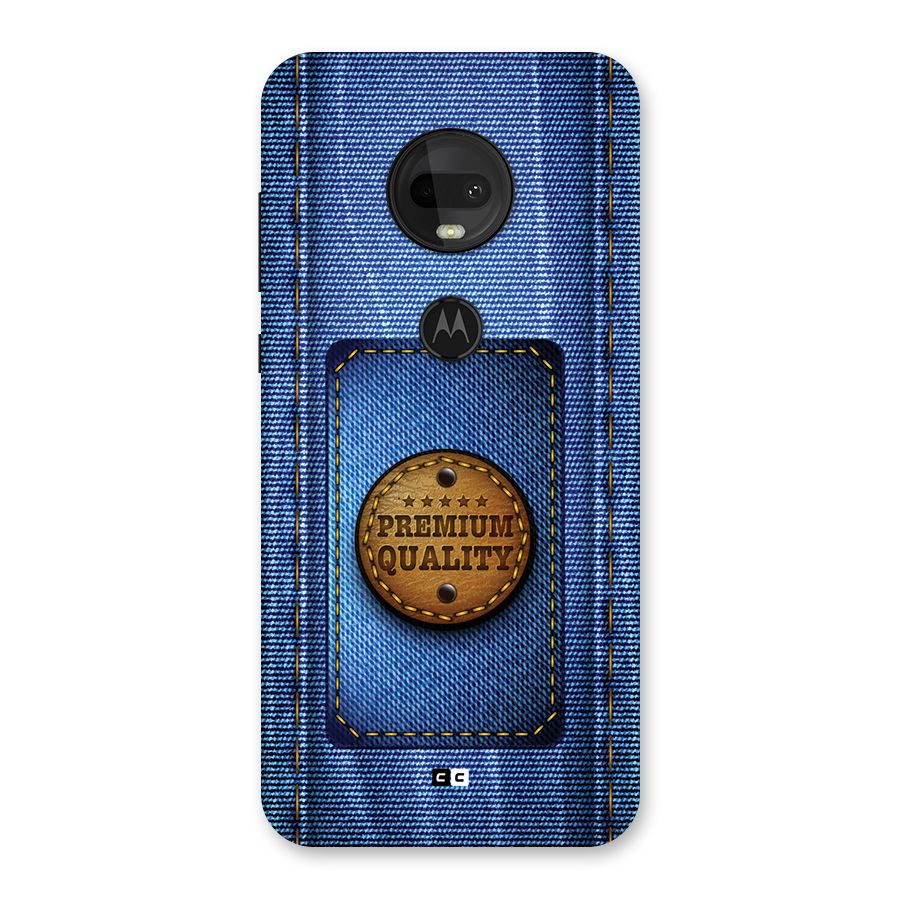 Premium Quality Denim Back Case for Moto G7