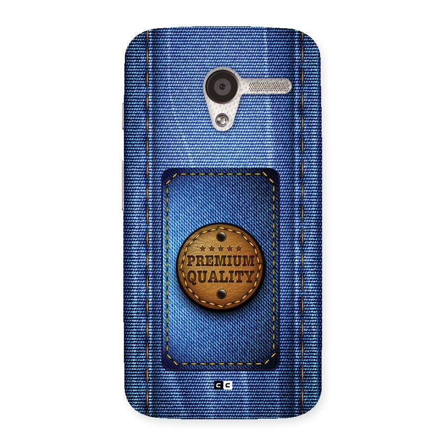 Premium Quality Denim Back Case for Moto X