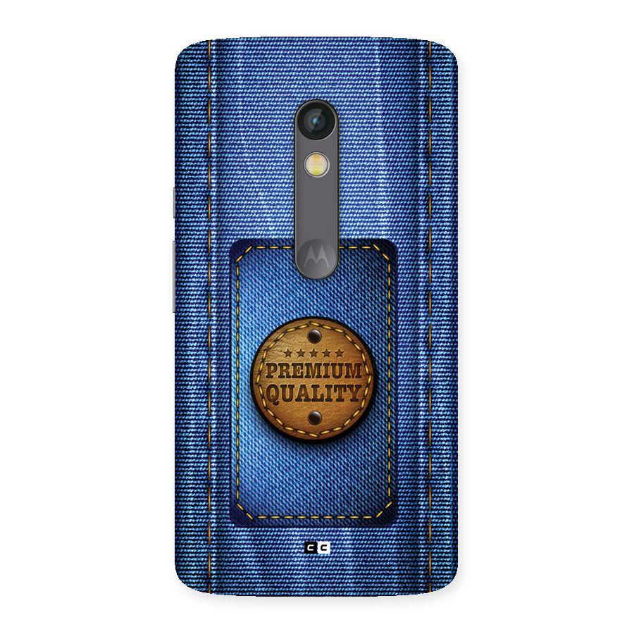 Premium Quality Denim Back Case for Moto X Play