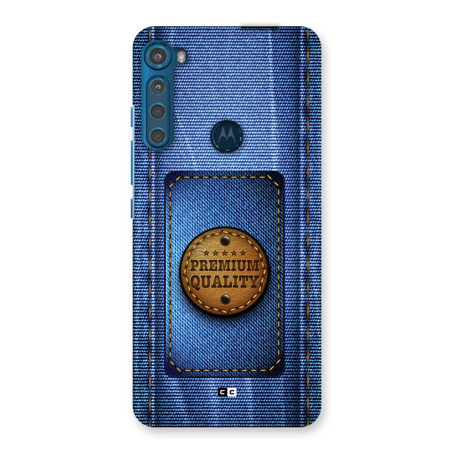 Premium Quality Denim Back Case for Motorola One Fusion Plus