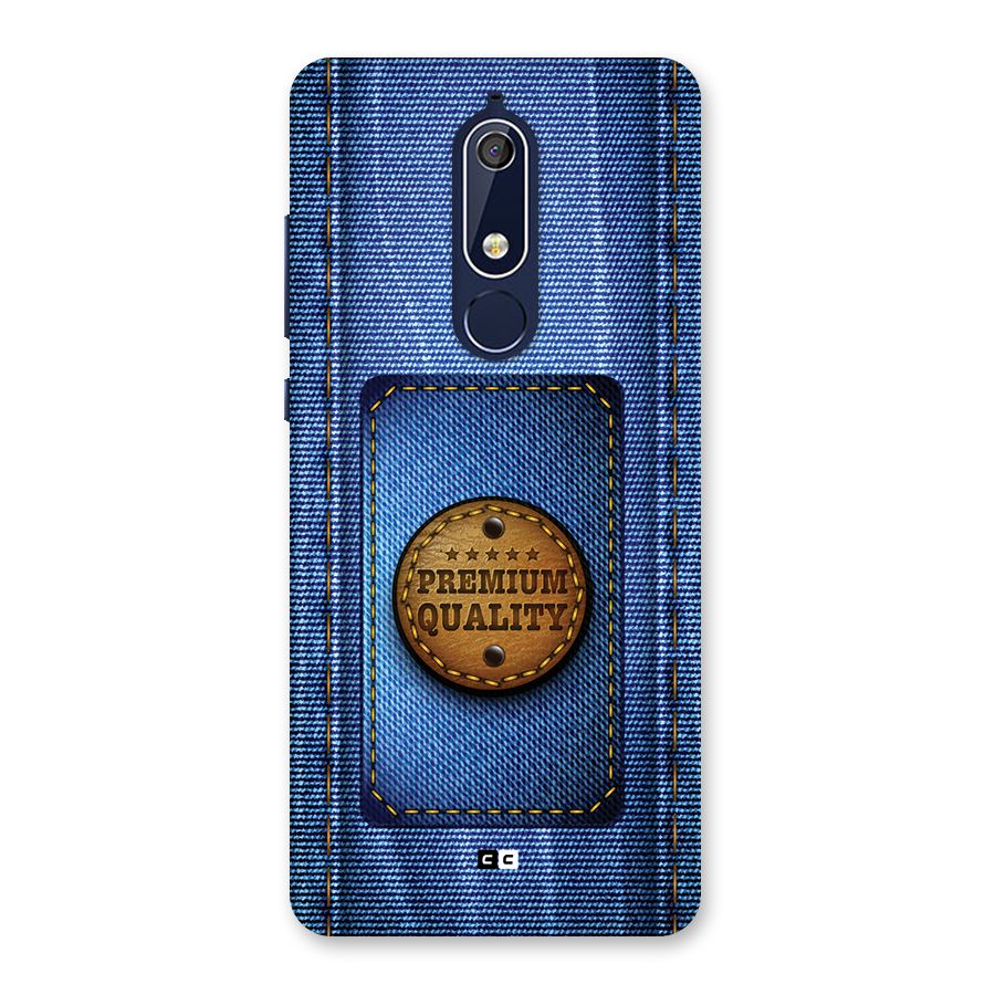 Premium Quality Denim Back Case for Nokia 5.1