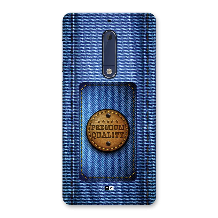 Premium Quality Denim Back Case for Nokia 5