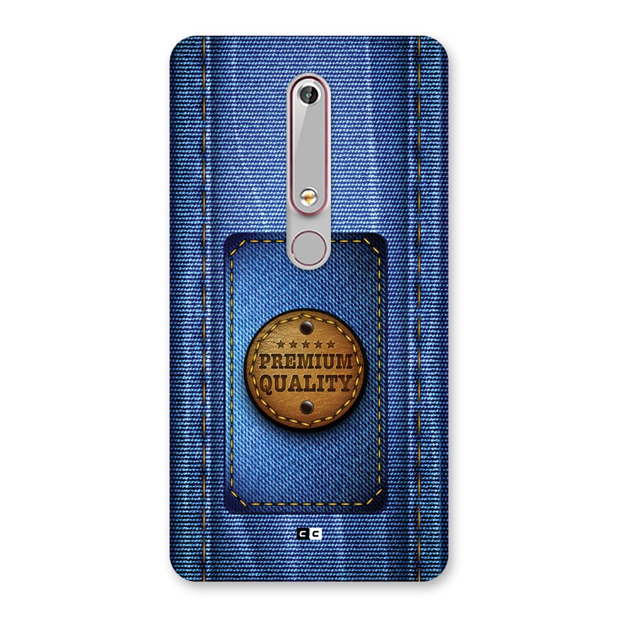 Premium Quality Denim Back Case for Nokia 6.1