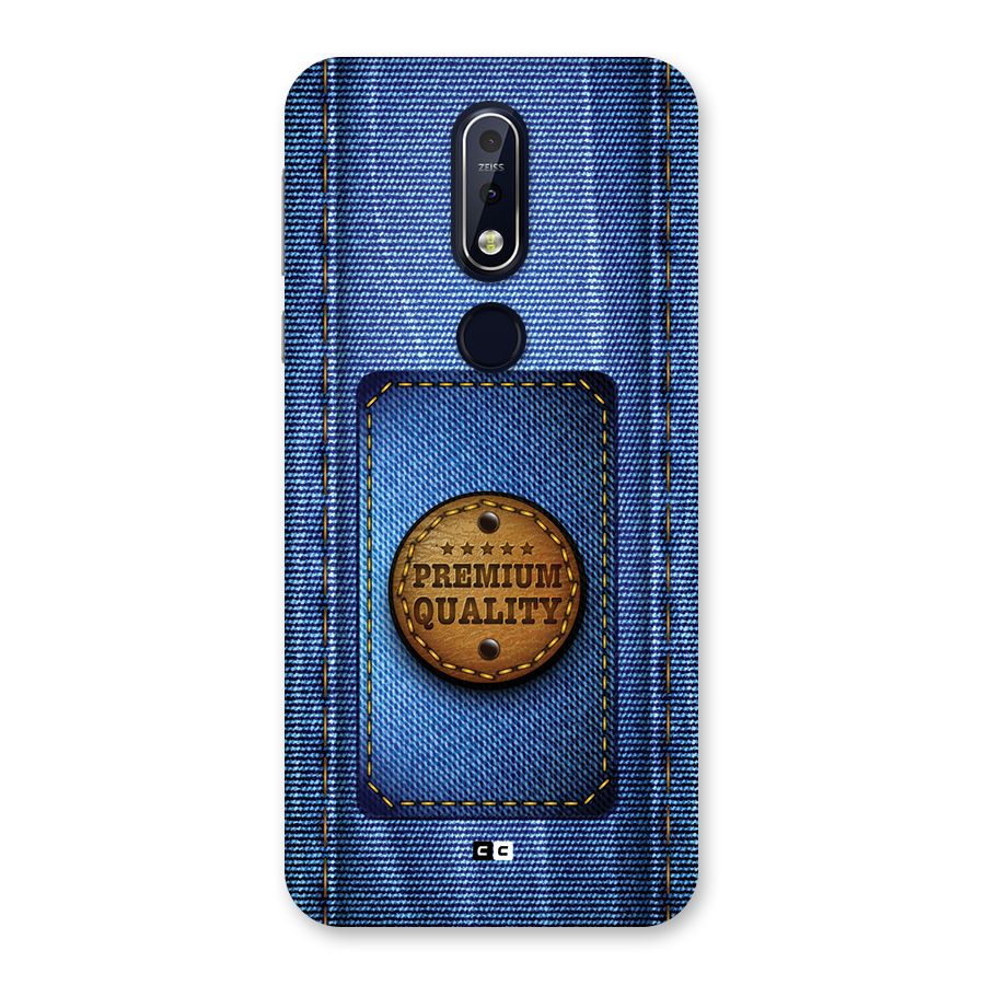 Premium Quality Denim Back Case for Nokia 7.1