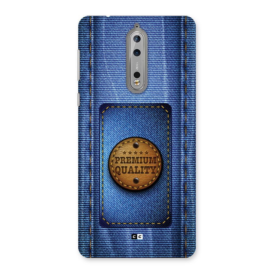 Premium Quality Denim Back Case for Nokia 8