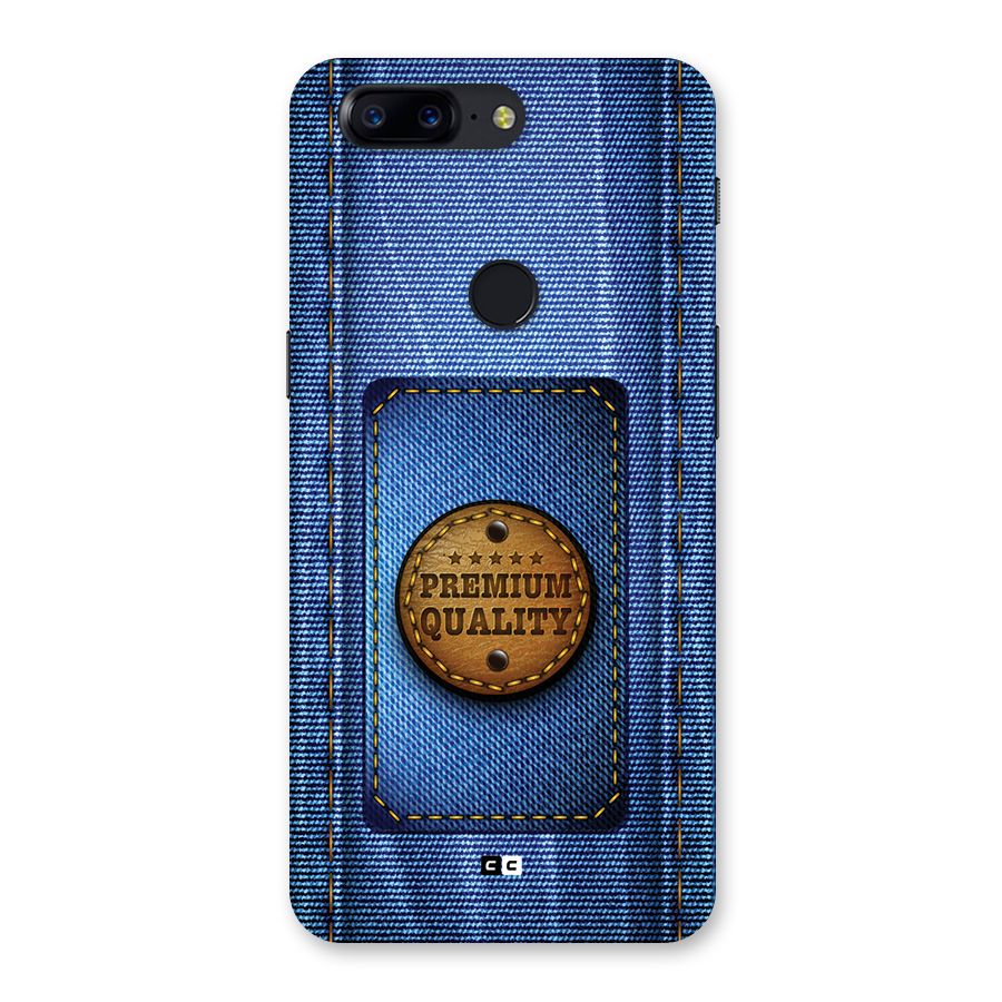 Premium Quality Denim Back Case for OnePlus 5T