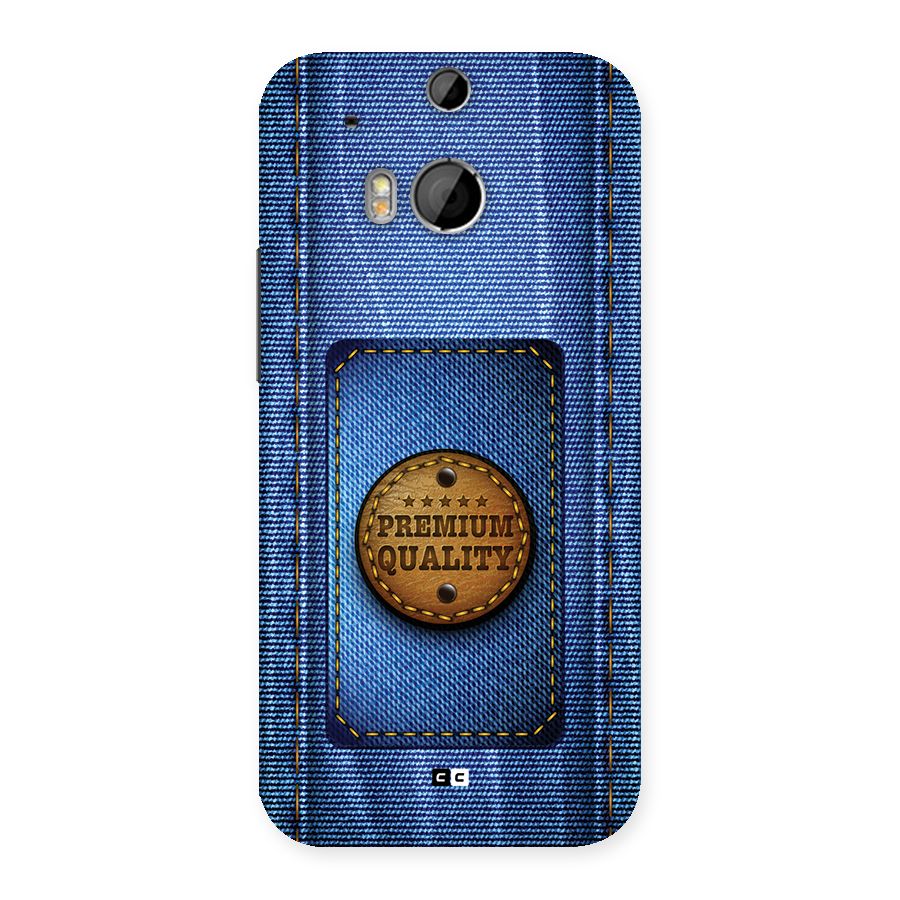 Premium Quality Denim Back Case for One M8