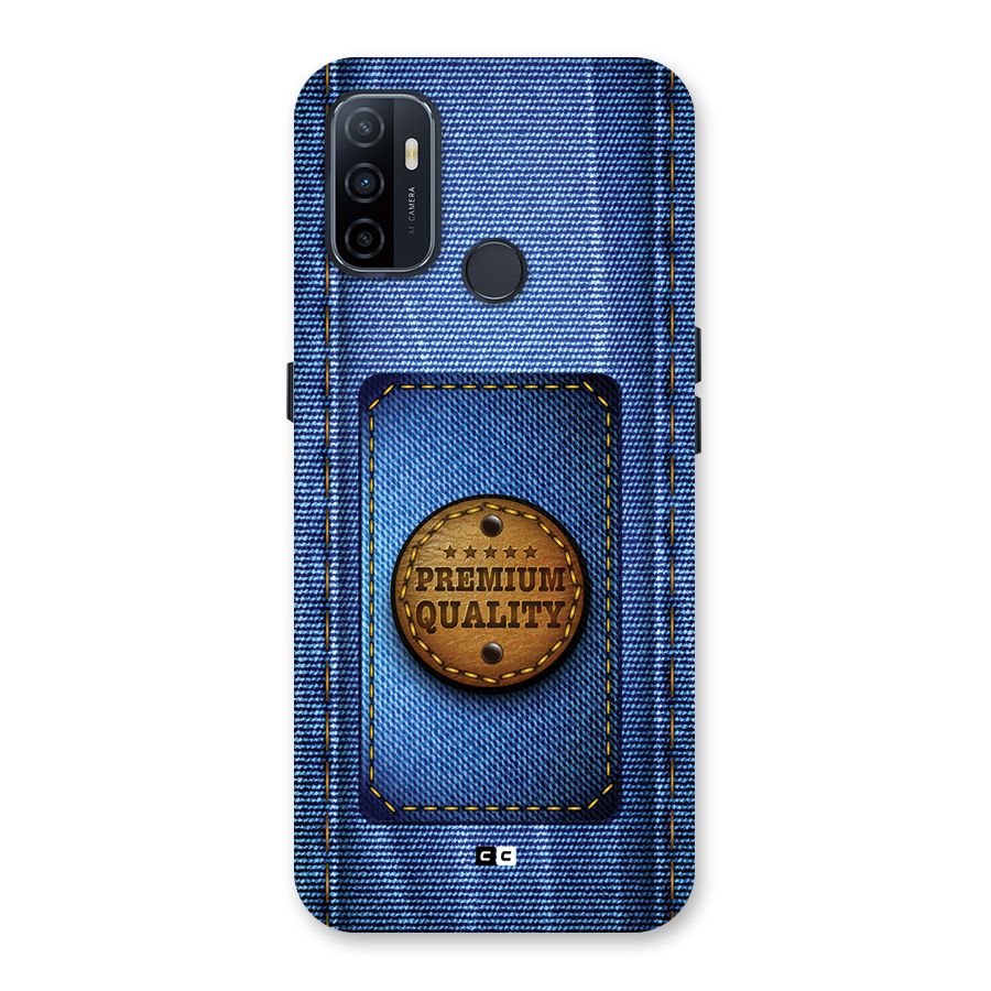 Premium Quality Denim Back Case for Oppo A32