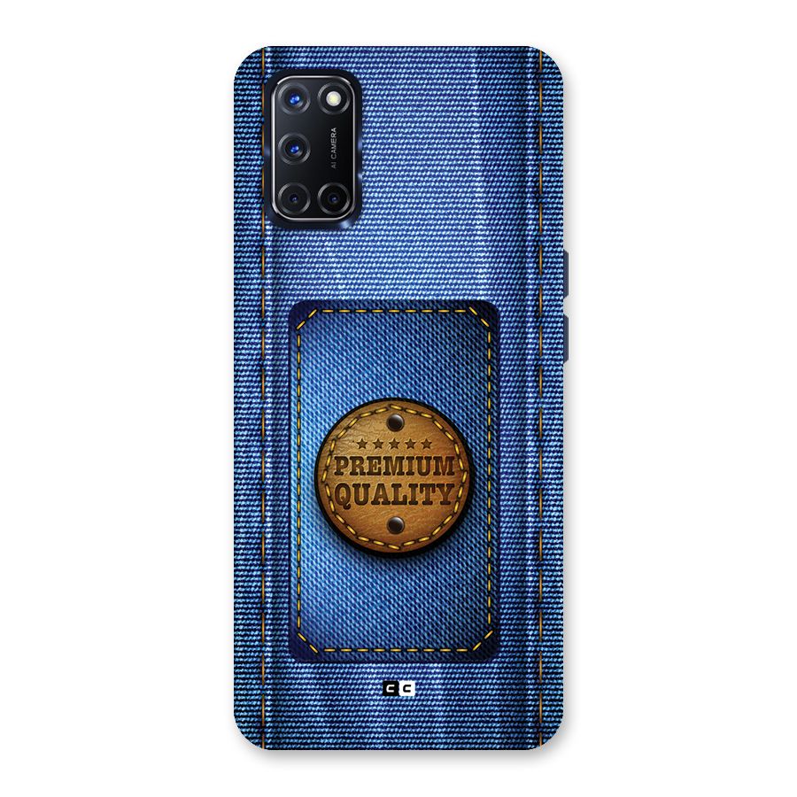 Premium Quality Denim Back Case for Oppo A52