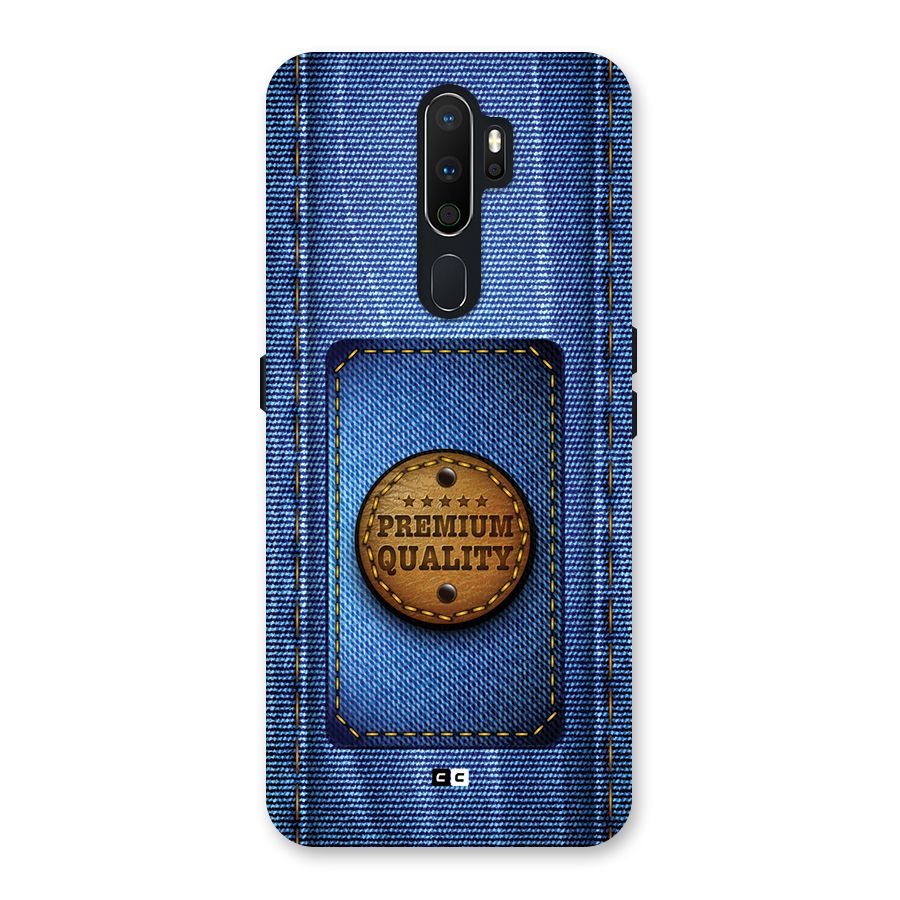 Premium Quality Denim Back Case for Oppo A5 (2020)