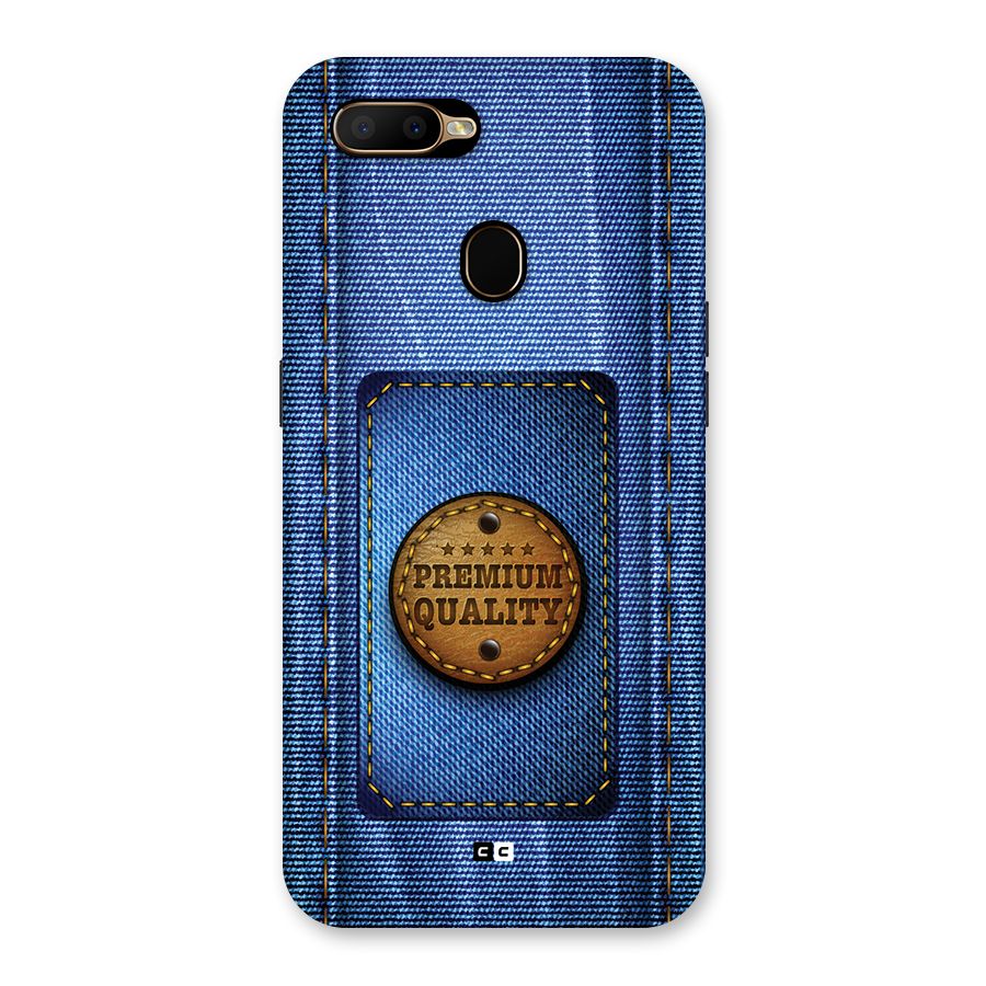 Premium Quality Denim Back Case for Oppo A5s