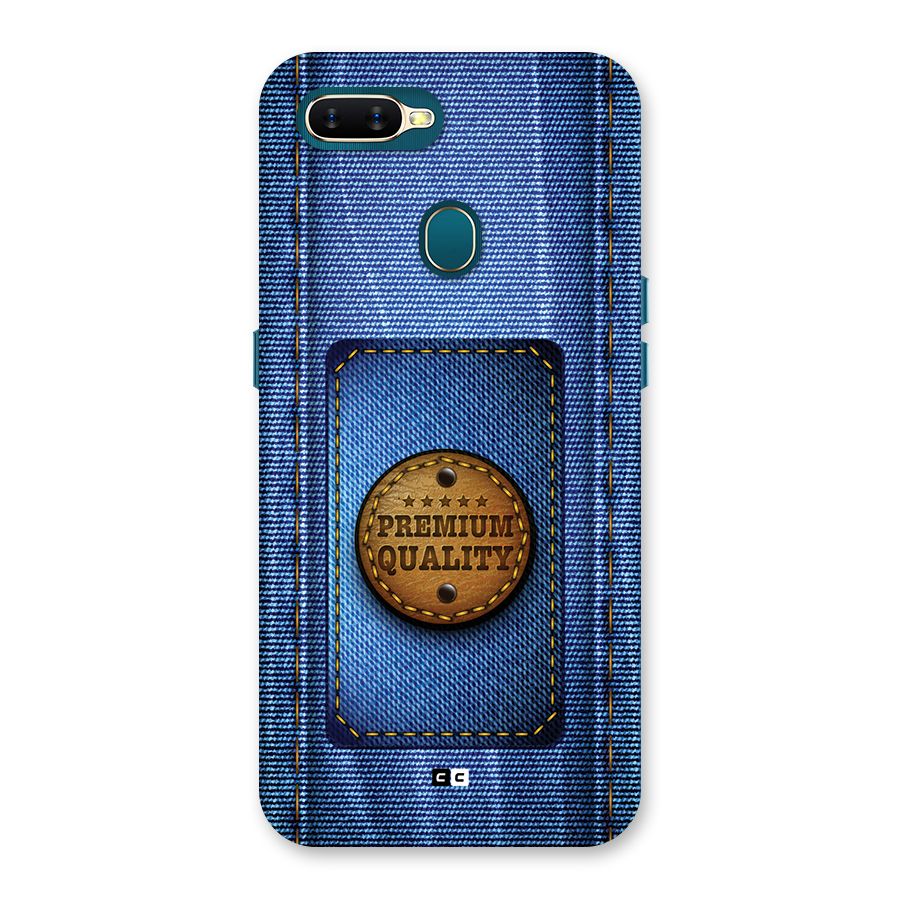 Premium Quality Denim Back Case for Oppo A7