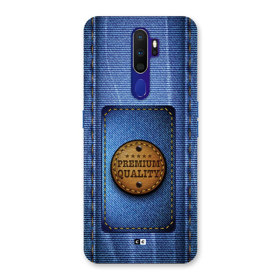 Premium Quality Denim Back Case for Oppo A9 (2020)