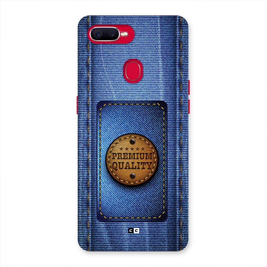Premium Quality Denim Back Case for Oppo F9 Pro