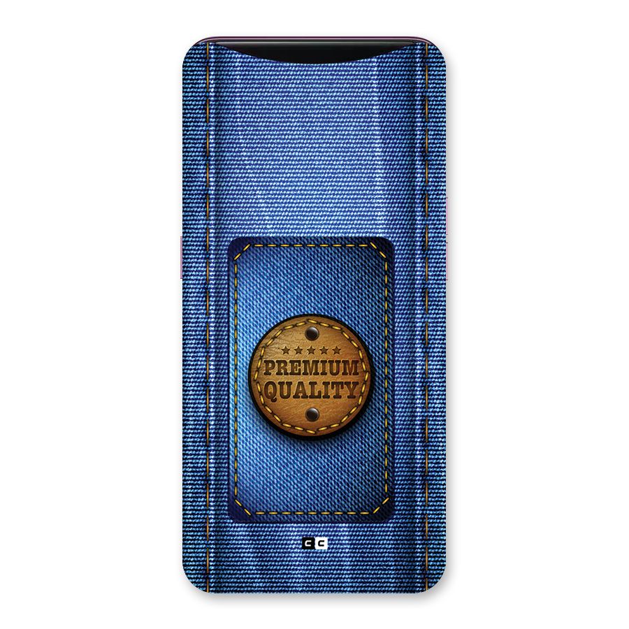 Premium Quality Denim Back Case for Oppo Find X