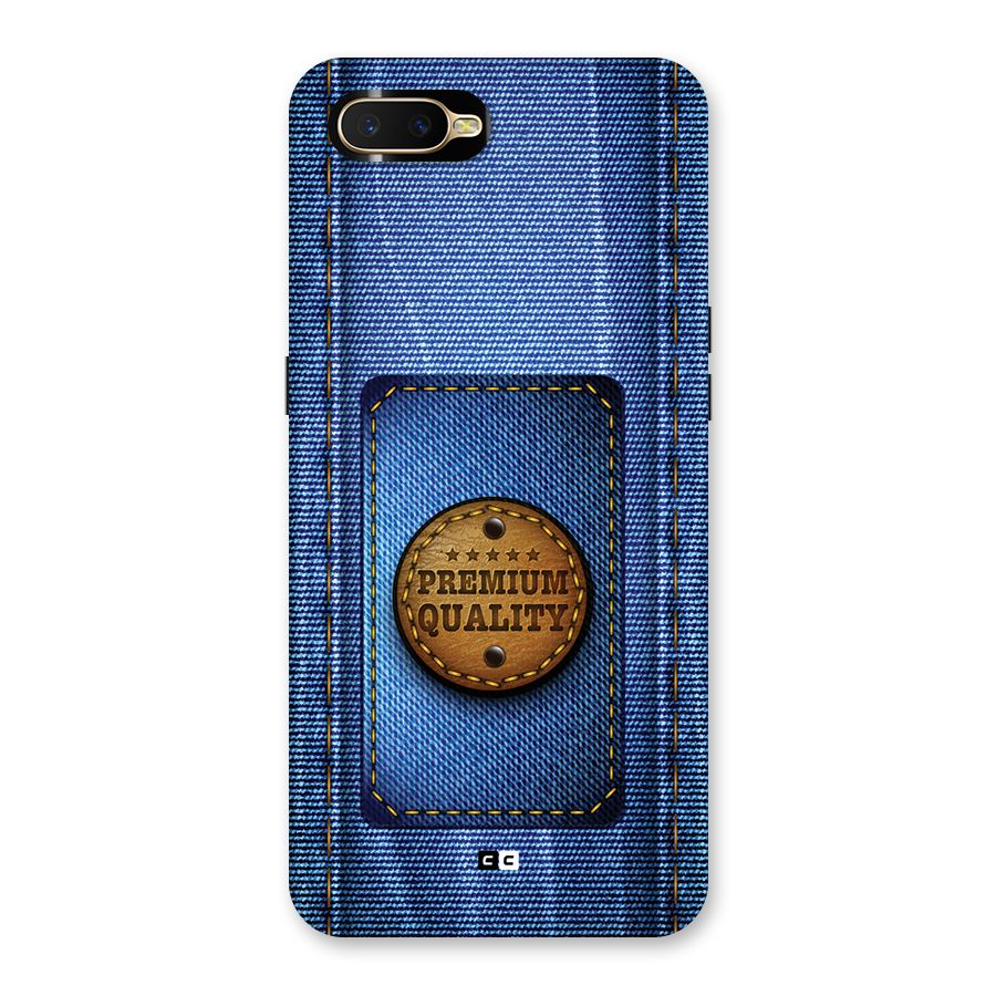 Premium Quality Denim Back Case for Oppo K1