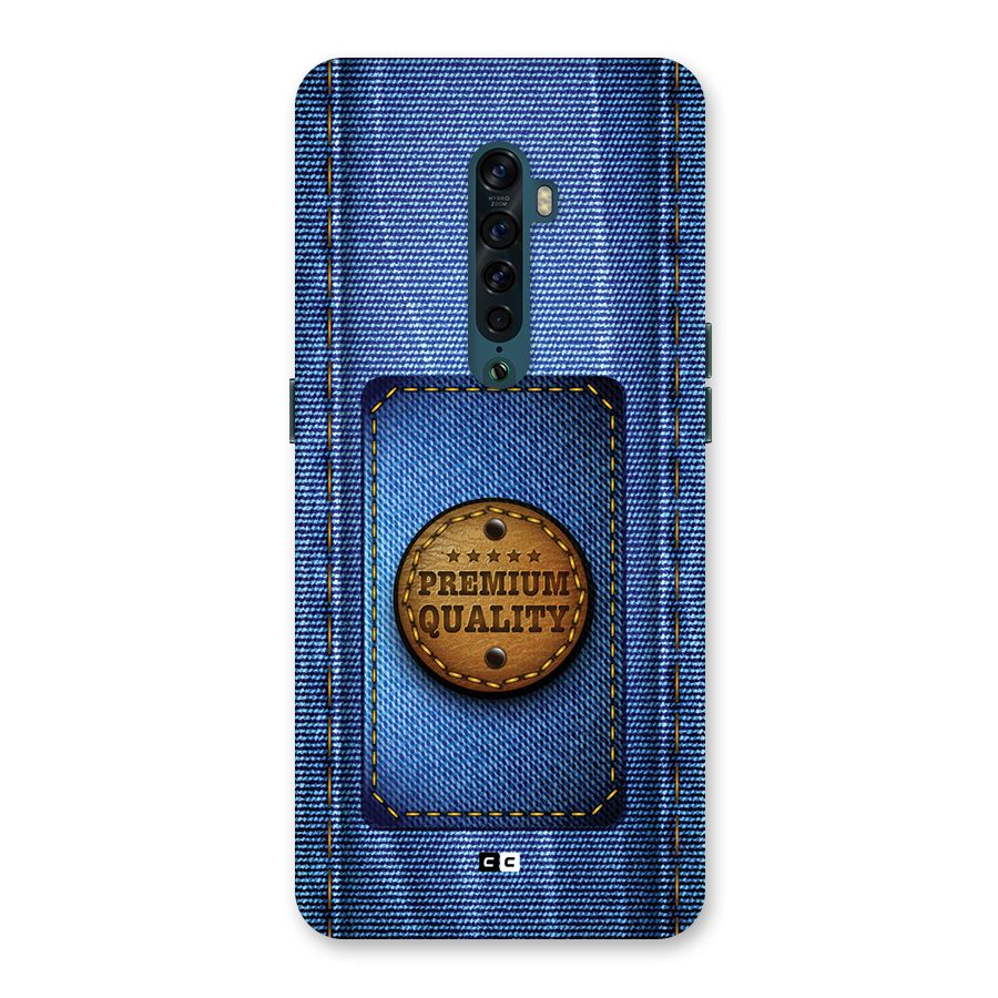 Premium Quality Denim Back Case for Oppo Reno2