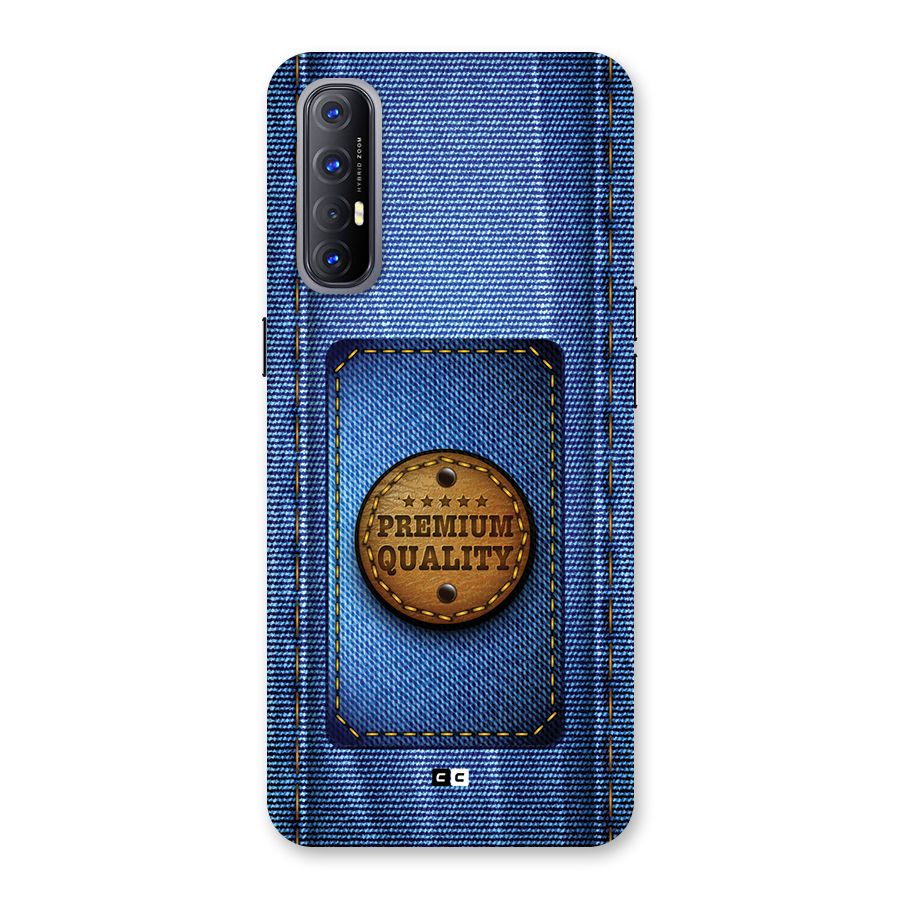 Premium Quality Denim Back Case for Oppo Reno3 Pro