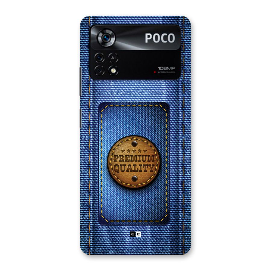 Premium Quality Denim Back Case for Poco X4 Pro 5G