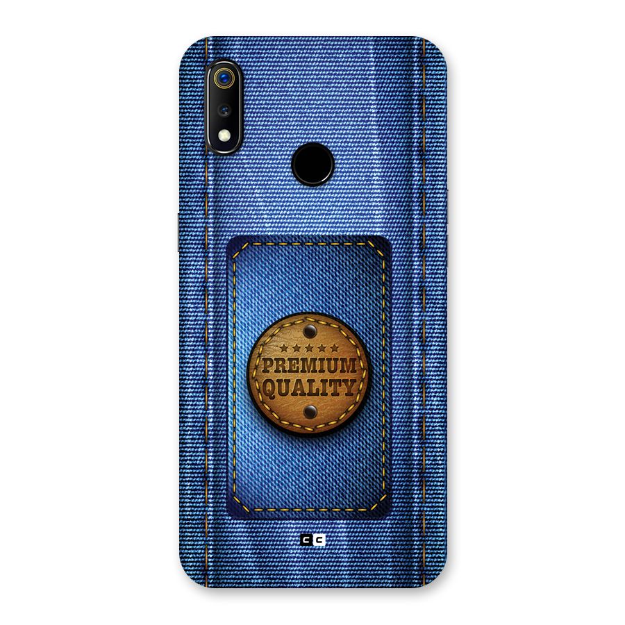 Premium Quality Denim Back Case for Realme 3