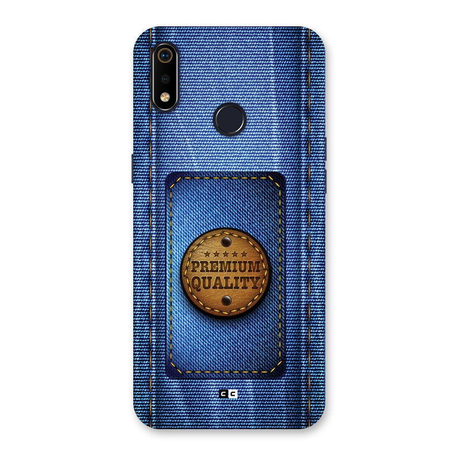 Premium Quality Denim Back Case for Realme 3i