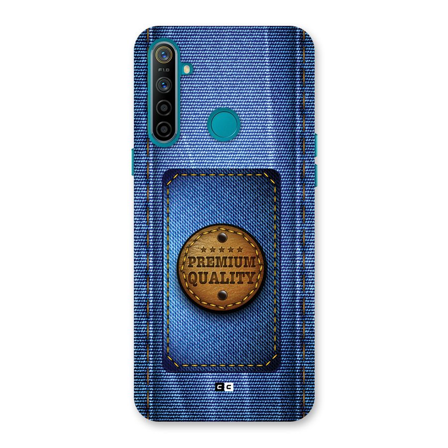 Premium Quality Denim Back Case for Realme 5i