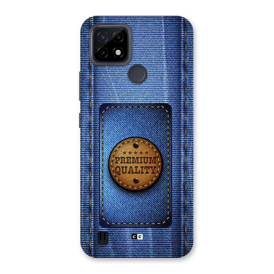Premium Quality Denim Back Case for Realme C21