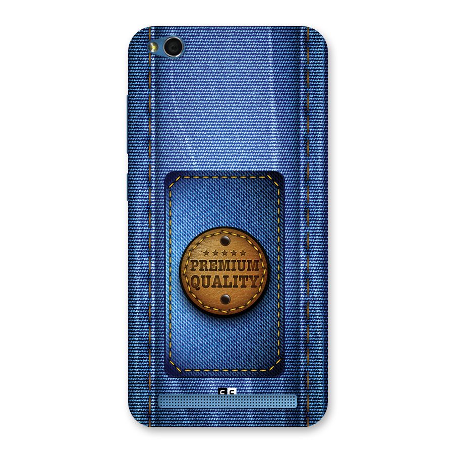 Premium Quality Denim Back Case for Redmi 5A