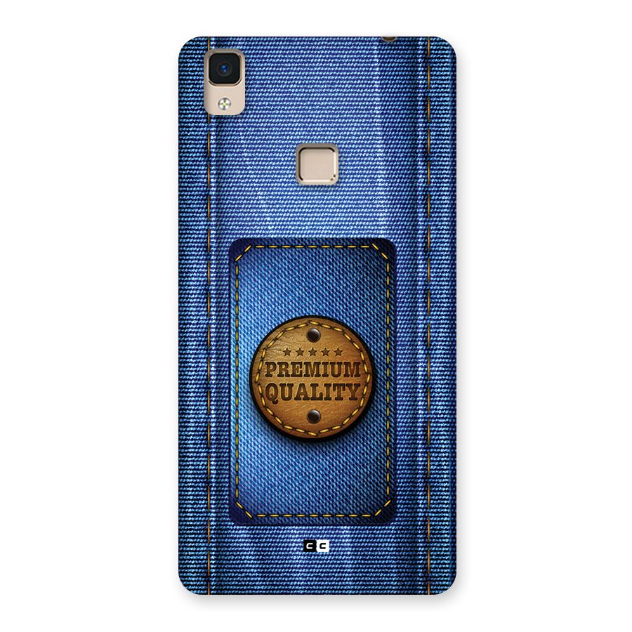 Premium Quality Denim Back Case for V3 Max