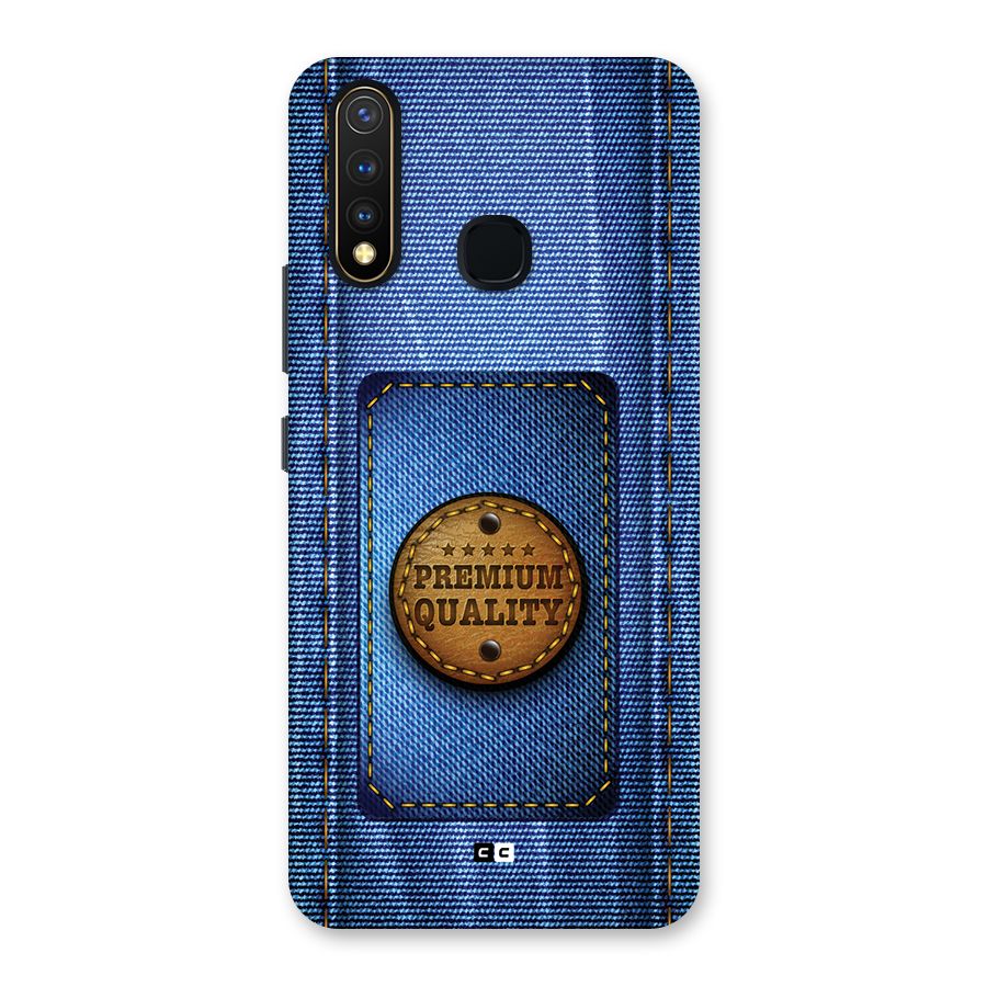 Premium Quality Denim Back Case for Vivo U20