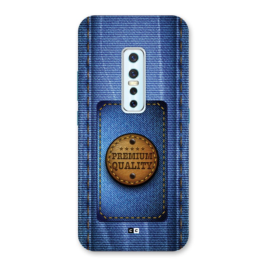 Premium Quality Denim Back Case for Vivo V17 Pro