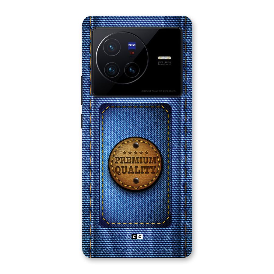 Premium Quality Denim Back Case for Vivo X80